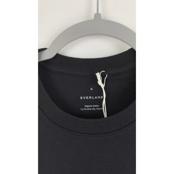 Everlane The Premium-Weight Crew Uniform T Shirt Mens Medium Black Short Sleeve - Picture 6 of 9